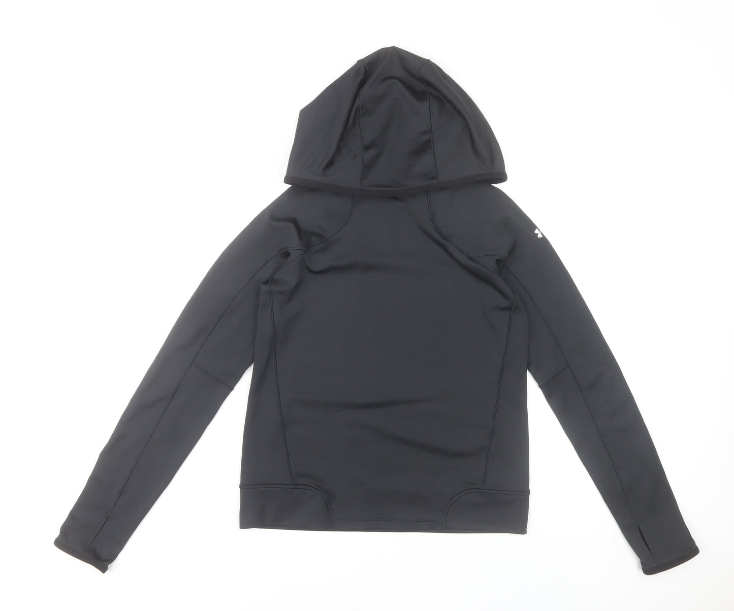 Under Armour Womens Black XS Pullover Hoodie ColdGear Fitted Activewear