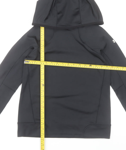 Under Armour Womens Black XS Pullover Hoodie ColdGear Fitted Activewear