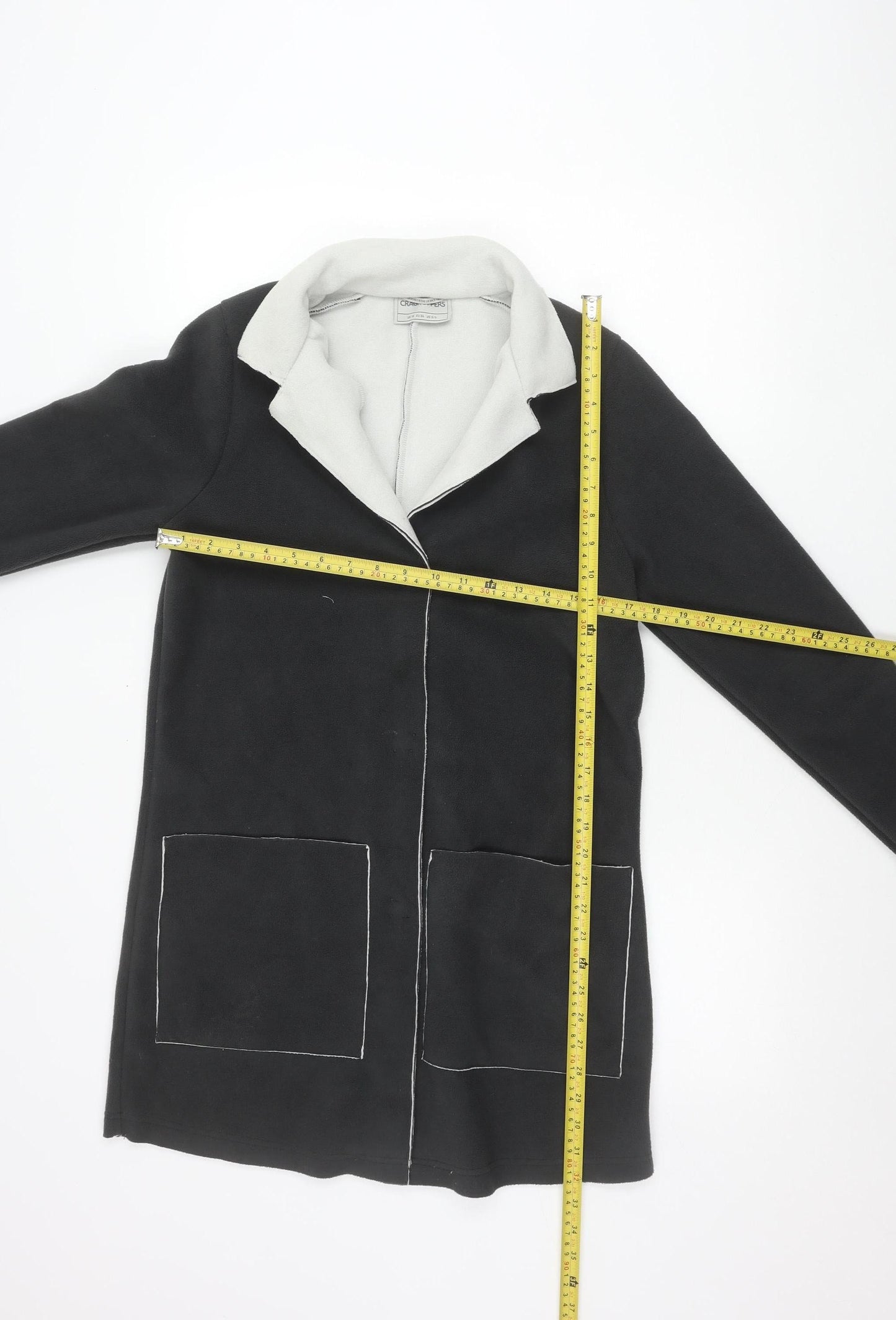 Craghoppers Womens Black Size 10 Fleece Jacket Lightweight Zip