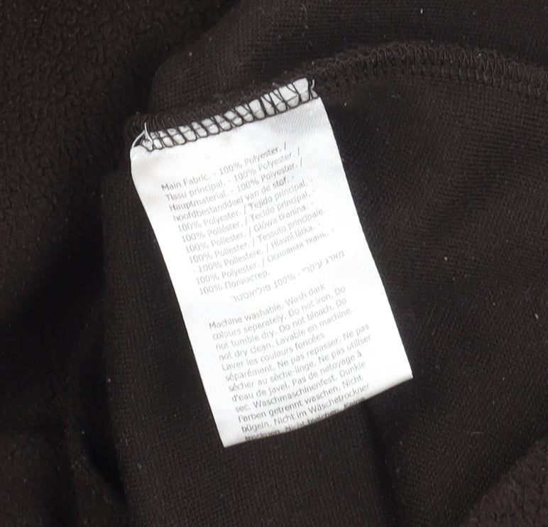 Regatta Mens Black Fleece Sweatshirt S Quarter Zip Outdoor Pullover