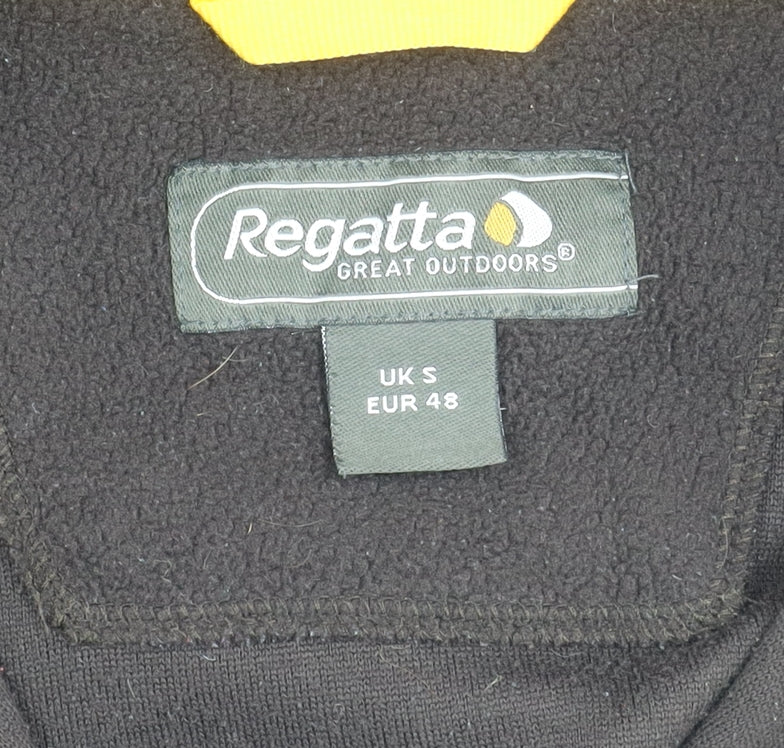Regatta Mens Black Fleece Sweatshirt S Quarter Zip Outdoor Pullover