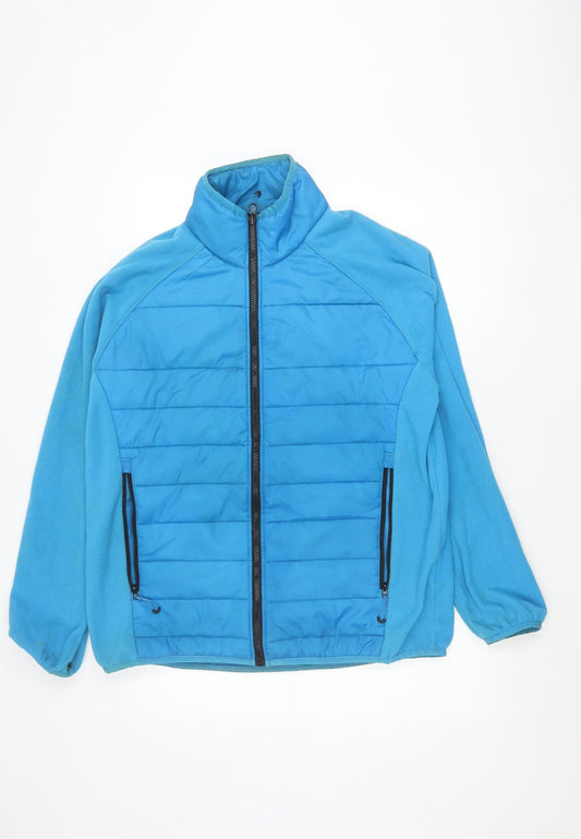 Regatta Men’s Blue L Puffer Jacket Fleece Lined Outdoor Hiking Coat