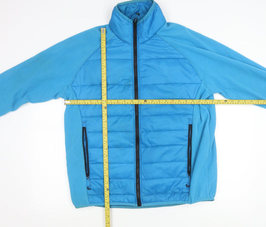 Regatta Men’s Blue L Puffer Jacket Fleece Lined Outdoor Hiking Coat