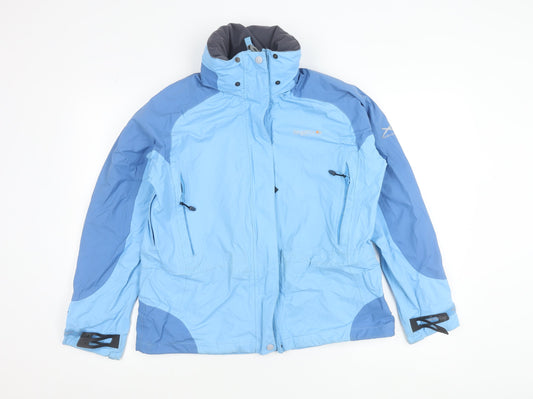 Regatta Womens Blue Waterproof Ski Jacket Size 12 Winter Coat