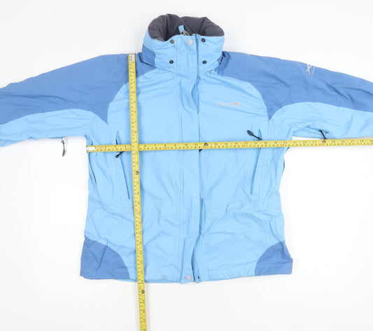 Regatta Womens Blue Waterproof Ski Jacket Size 12 Winter Coat