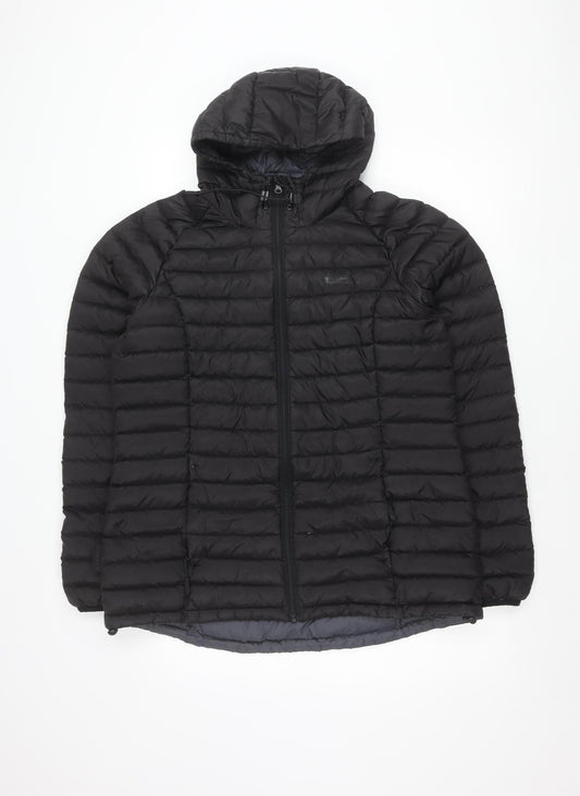 Mountain Warehouse Womens Black Size 18 Puffer Jacket Hooded Quilted