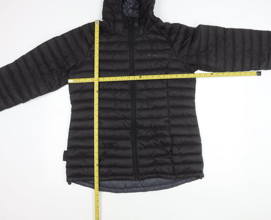 Mountain Warehouse Womens Black Size 18 Puffer Jacket Hooded Quilted
