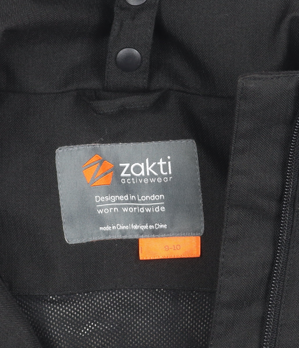 Additional view of Zakti girls’ black 3-in-1 hooded jacket coat 9-10 years outdoor school