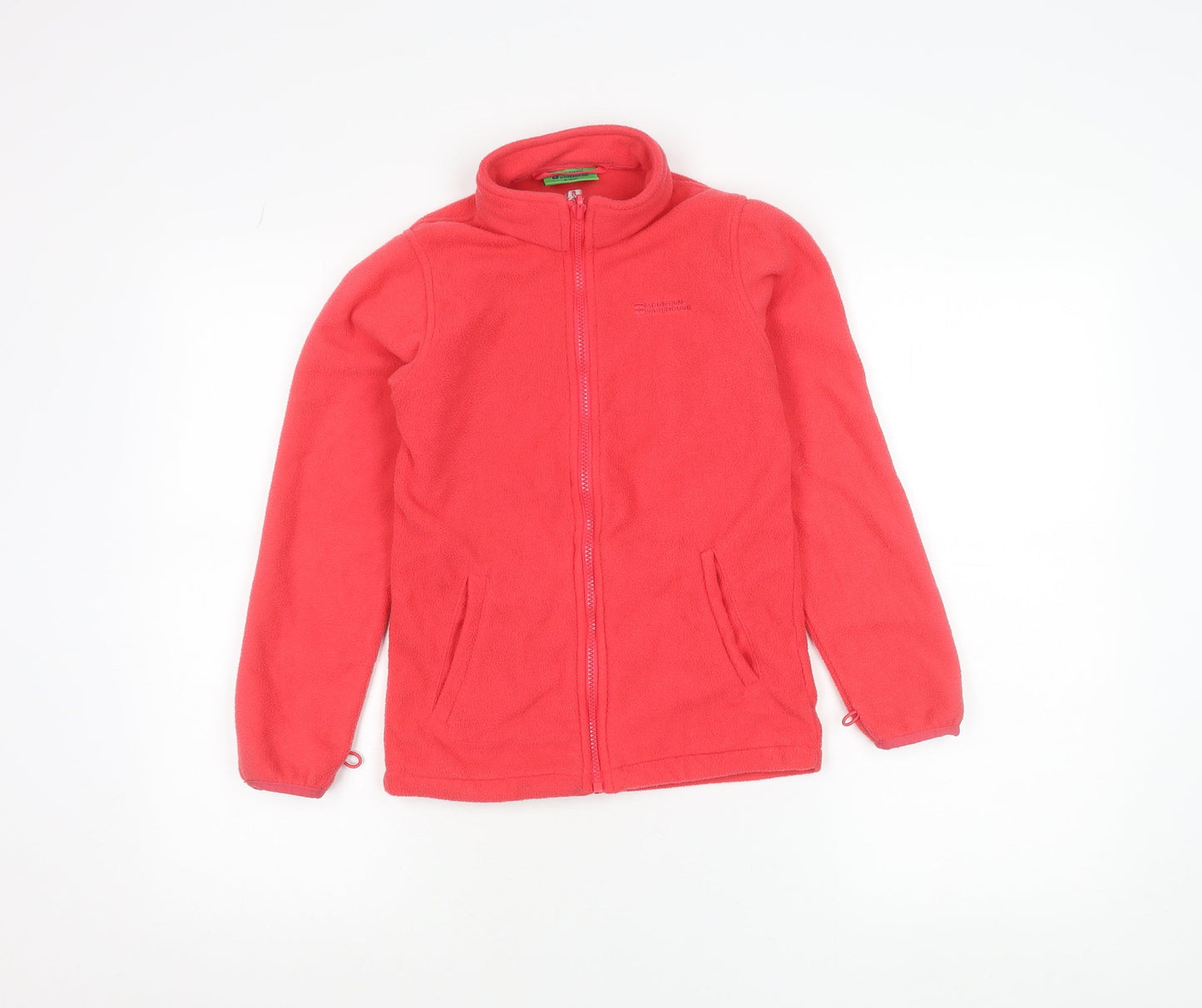 Mountain Warehouse Girls Red Fleece Jacket 9-10 Years Full Zip Outdoor