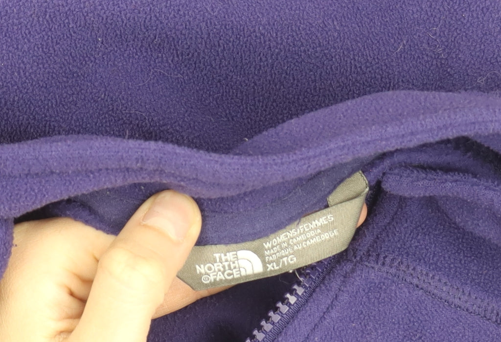 The North Face Women’s Purple Fleece Jacket XL Full Zip Outdoor