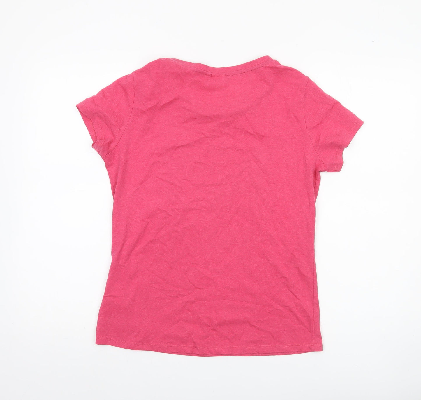 Lee Cooper Womens Pink Floral Butterfly T-Shirt Size 12