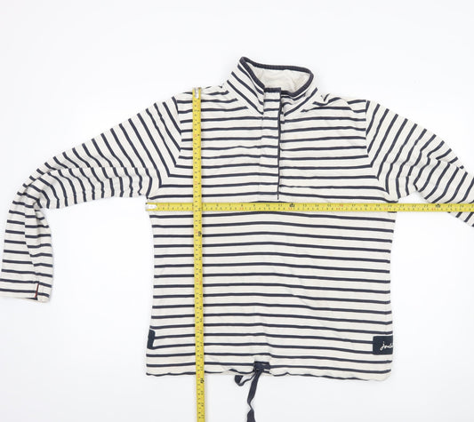 Joules Women’s Ivory Striped Pullover Sweatshirt Size 14