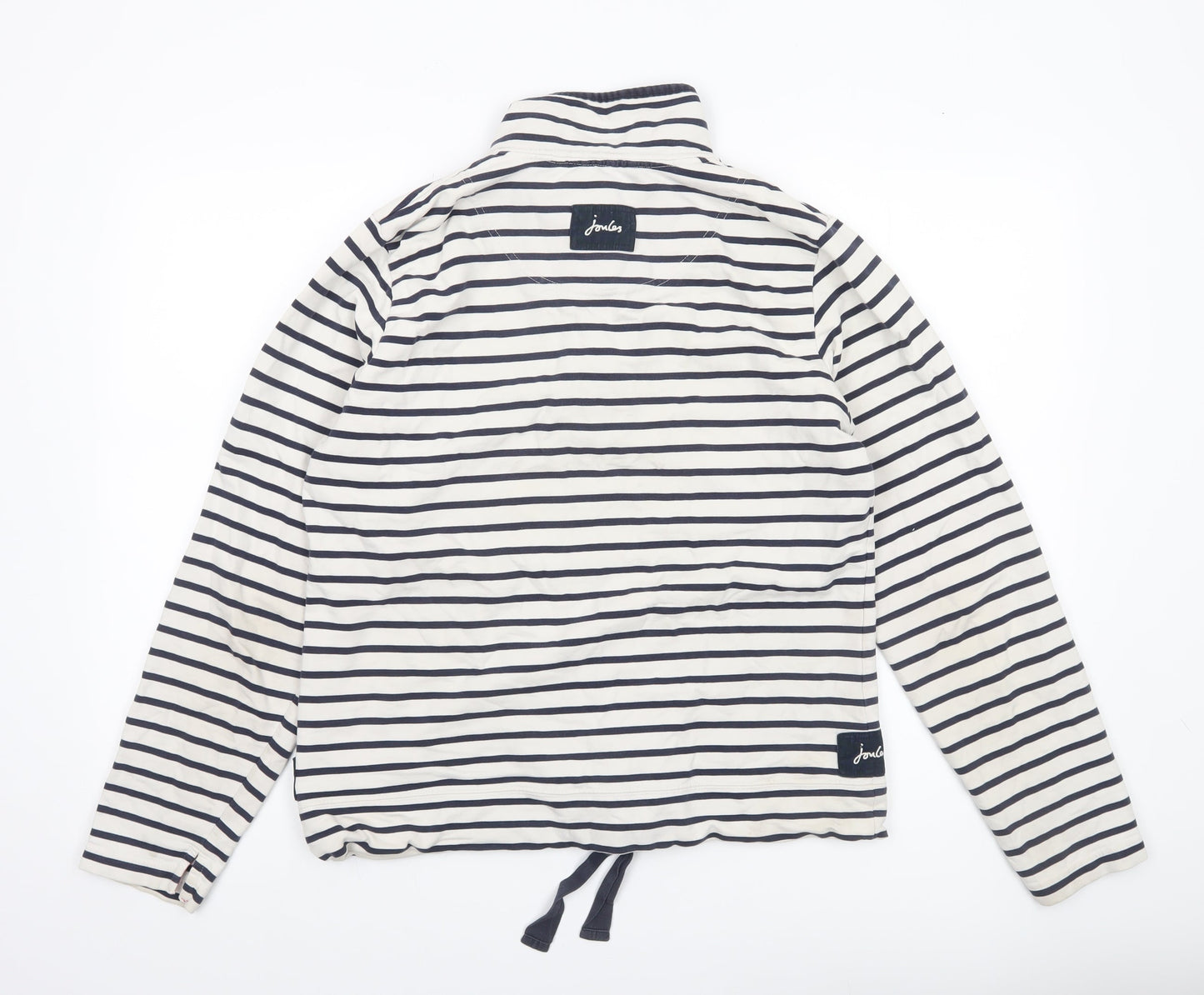 Joules Women’s Ivory Striped Pullover Sweatshirt Size 14
