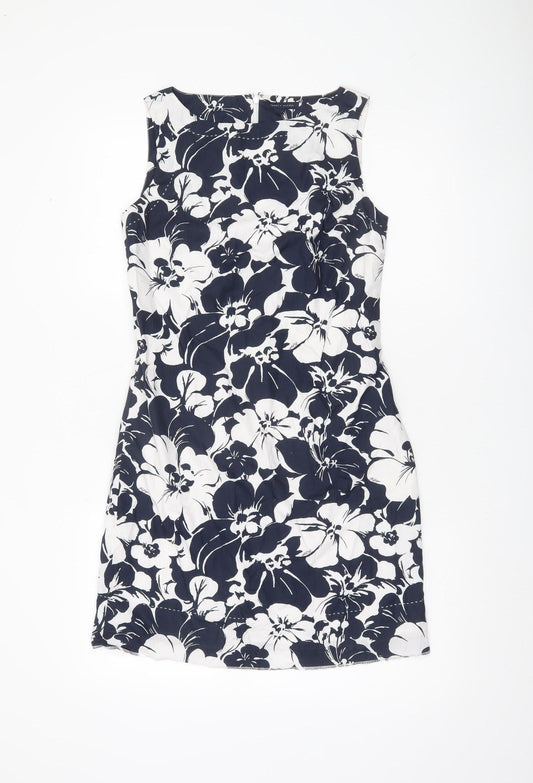 Tommy Hilfiger Women’s Black White Floral Sheath Dress Size 6