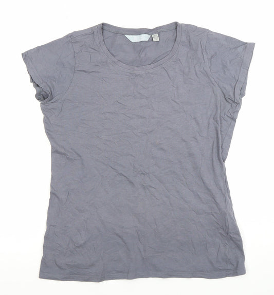 Regatta Womens Grey 100% Cotton Crew Neck Short Sleeve T-Shirt UK 14