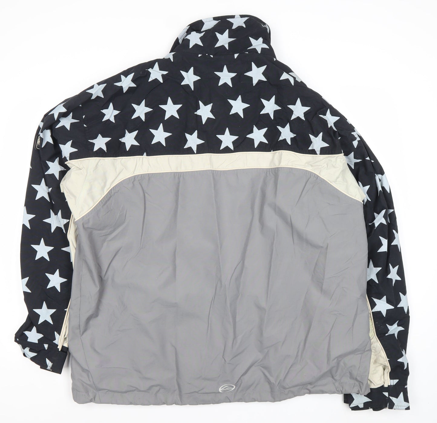 Quiksilver Mens XL Black Grey Star Ski Jacket Winter Coat