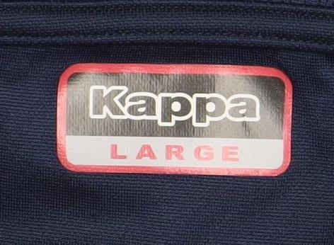Kappa Mens Blue Large 1/4 Zip Football Sweatshirt Long Sleeve