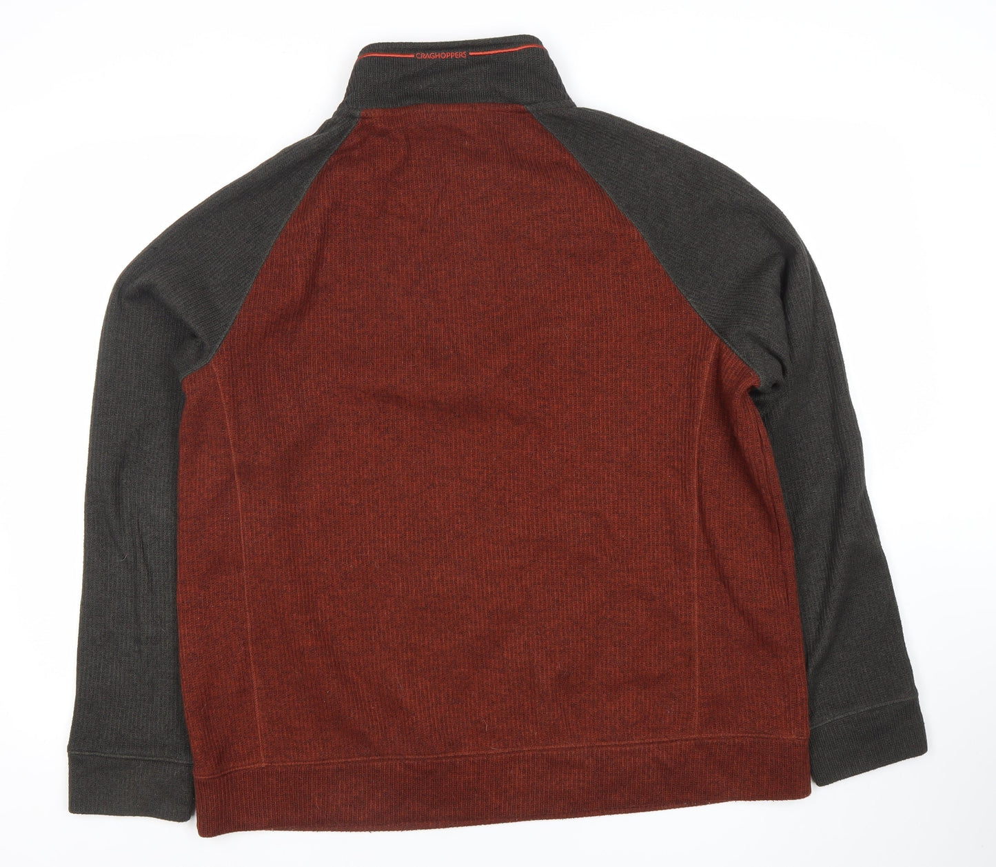 Craghoppers Mens XL Brown Half Zip Sweatshirt Outdoor Hiking Top
