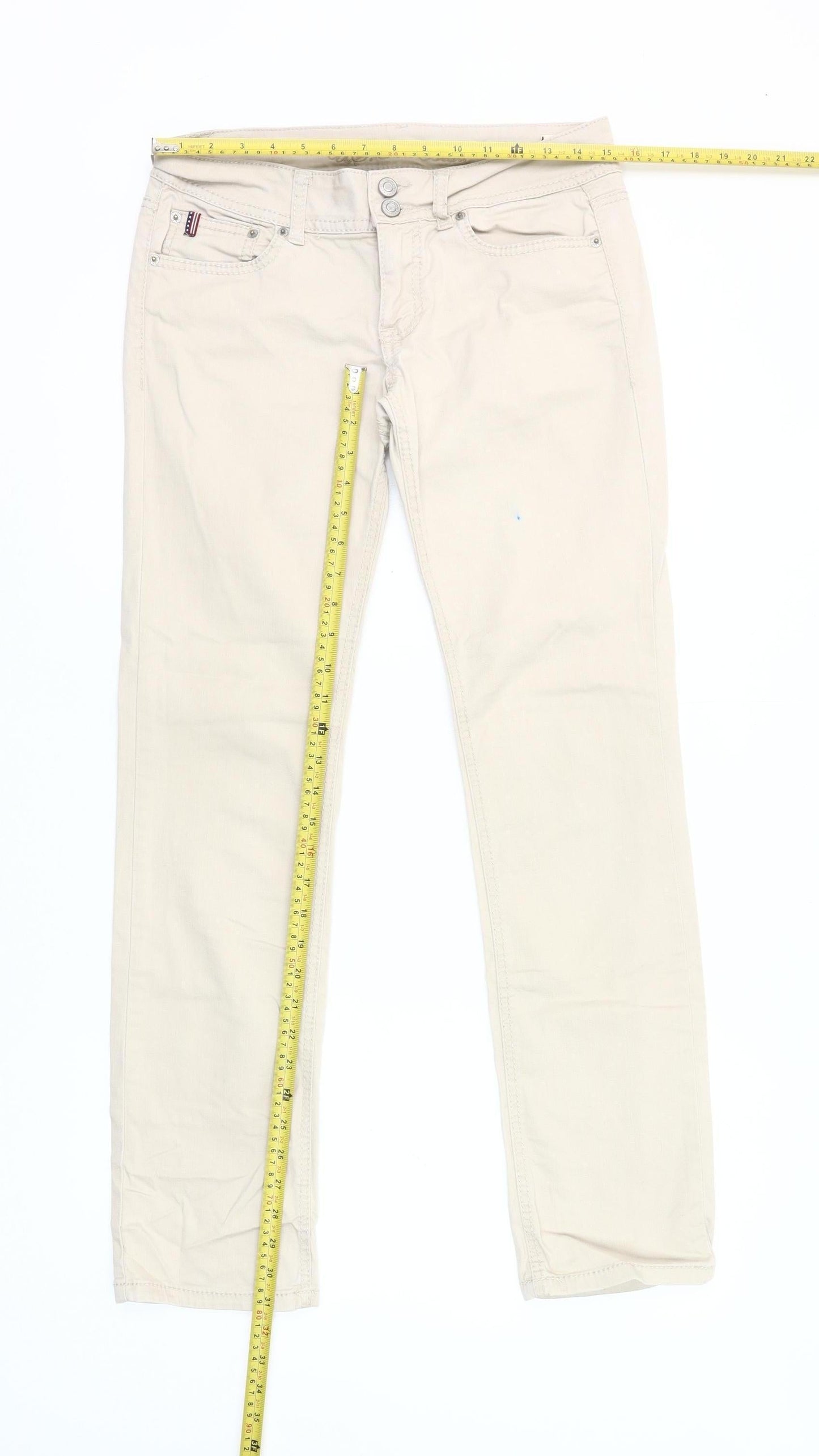 U.S. Polo Assn. Women’s Beige Straight Leg Jeans Size 10