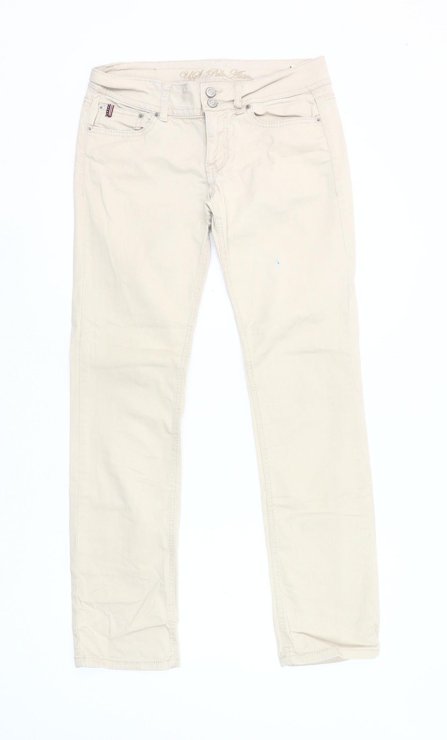 U.S. Polo Assn. Women’s Beige Straight Leg Jeans Size 10