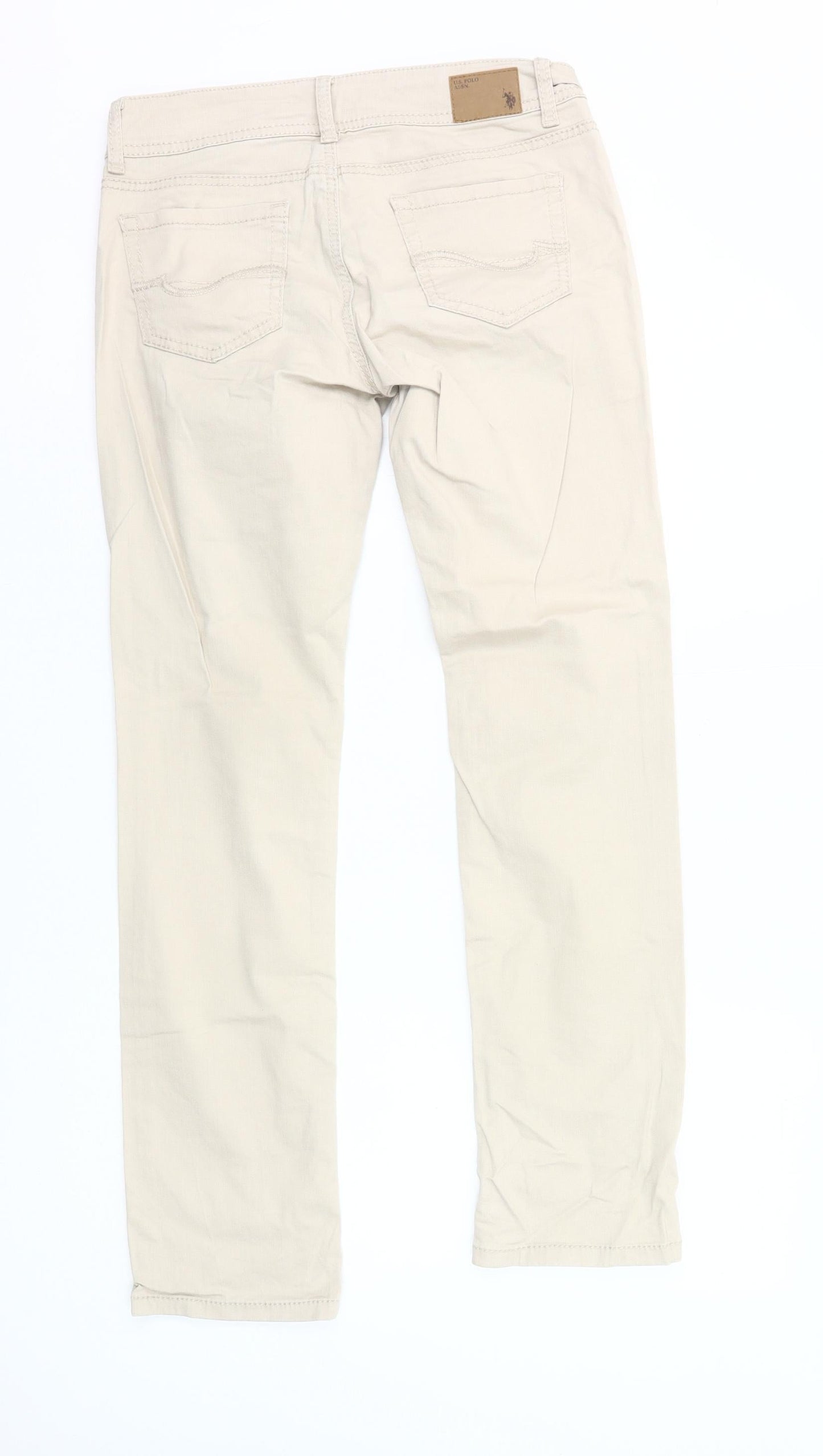U.S. Polo Assn. Women’s Beige Straight Leg Jeans Size 10