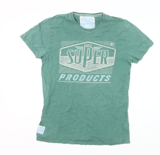 Superdry Men's Green M Graphic Print Cotton T-Shirt