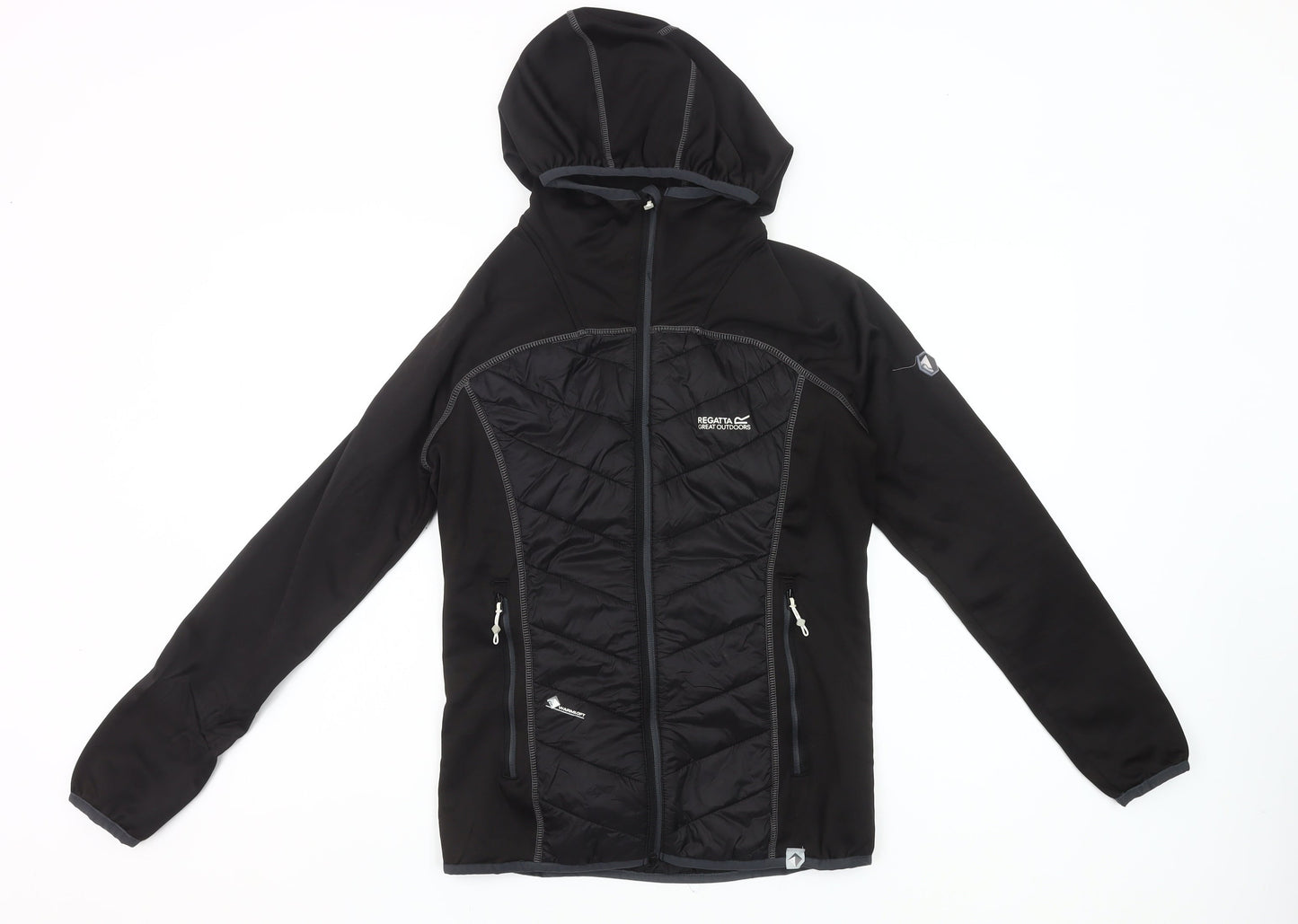 Regatta Women Black Size 12 Soft Shell Hooded Jacket Outdoor