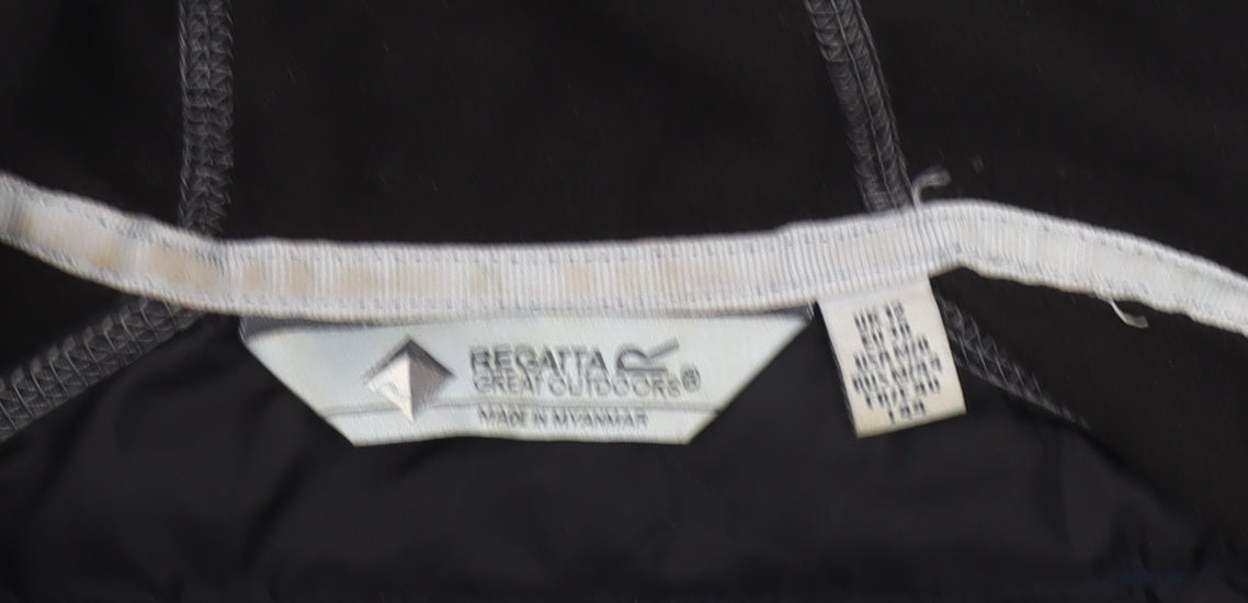 Regatta Women Black Size 12 Soft Shell Hooded Jacket Outdoor