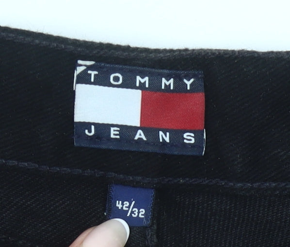 Tommy Jeans Men’s Black Straight Leg Jeans Size 42x32 Big & Tall