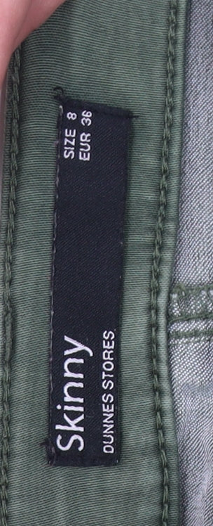 Additional view of Dunnes Women’s Green Skinny Jeans, size UK 8 Slim, Stretch