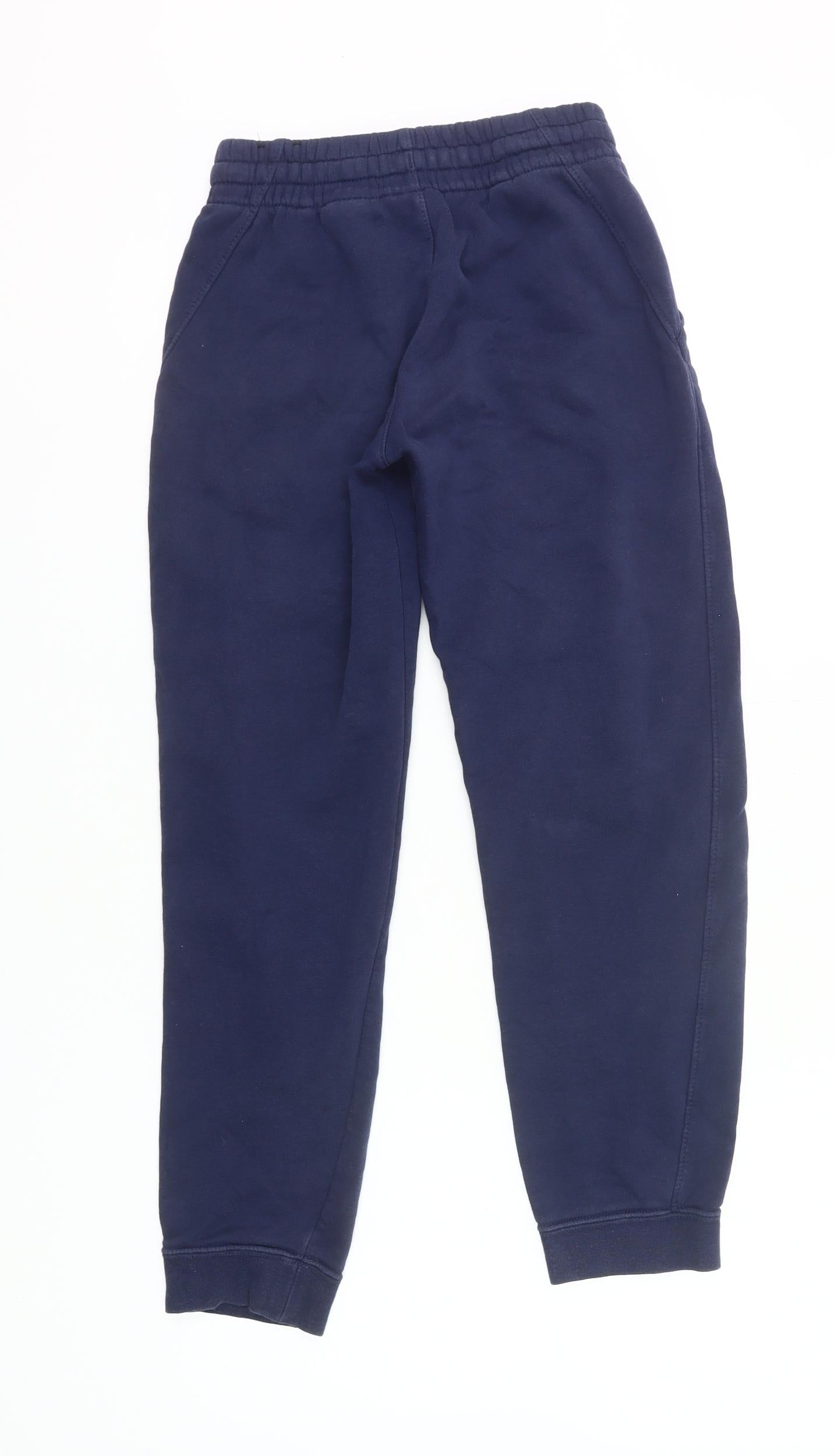 Nike Boys Blue Jogger Sweatpants 11-12Y Elastic Waist Pockets Sportswear