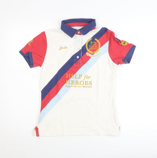 Joules Help for Heroes Multicoloured Womens Small Polo Shirt