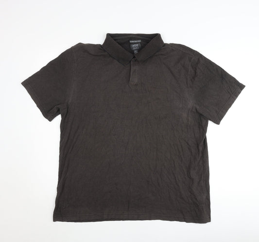 Joseph Abboud Men's Brown 2XL Cotton Blend Short Sleeve Polo Shirt