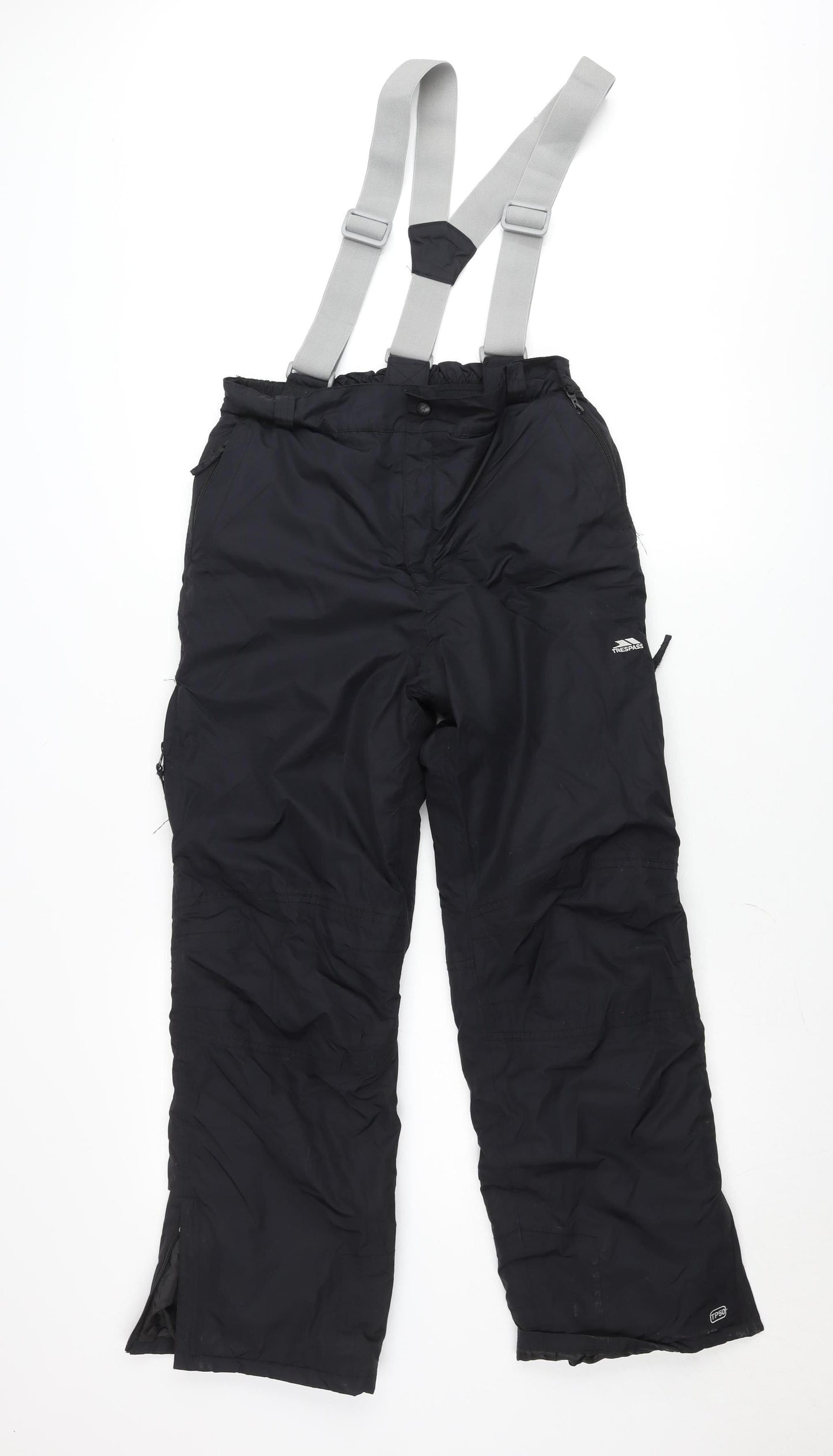 Trespass Boys Black Snow Pants Ski Trousers 11-12 Years Waterproof Winter