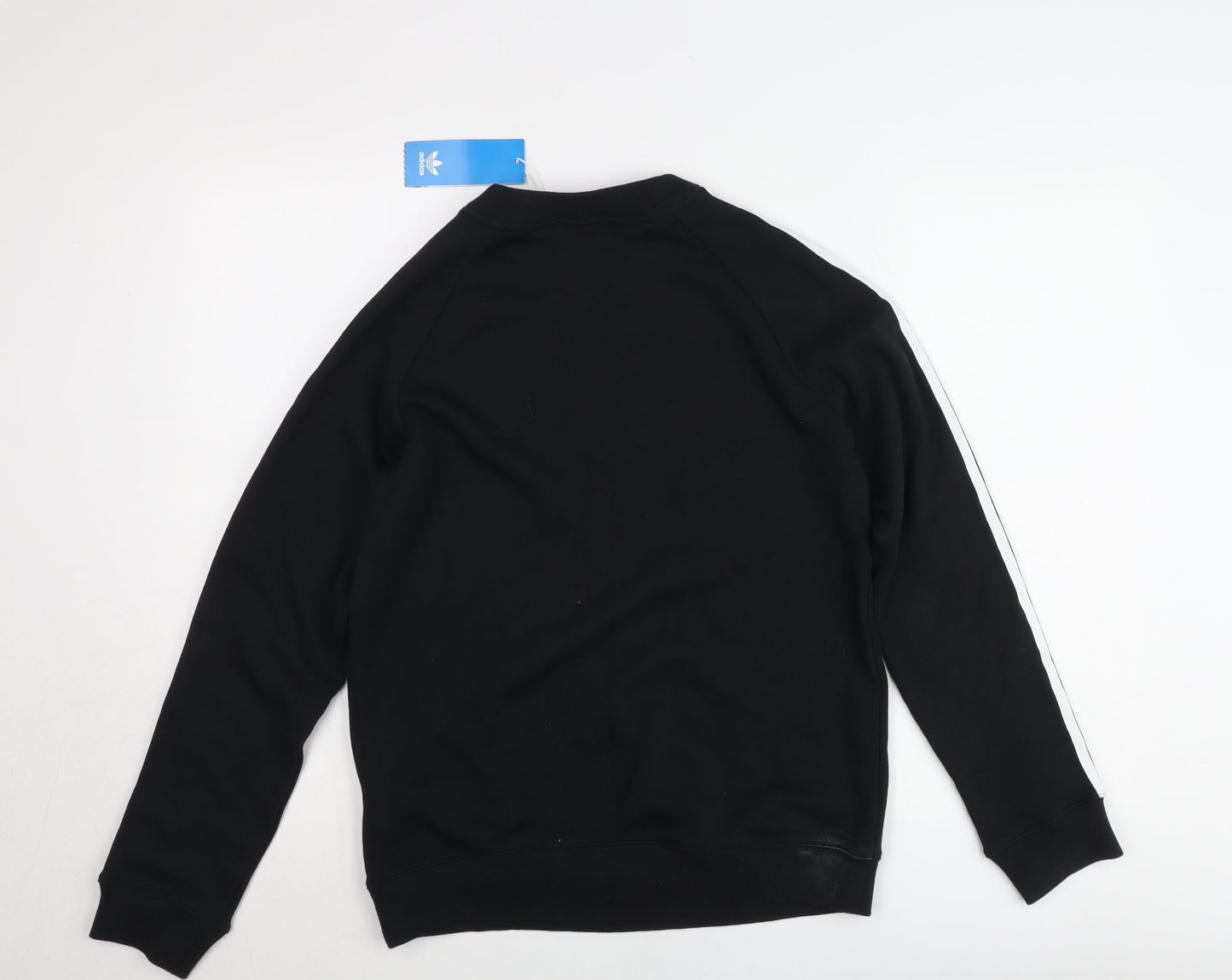 Adidas Womens Black Crew Neck Pullover Jumper Size 12 Regular