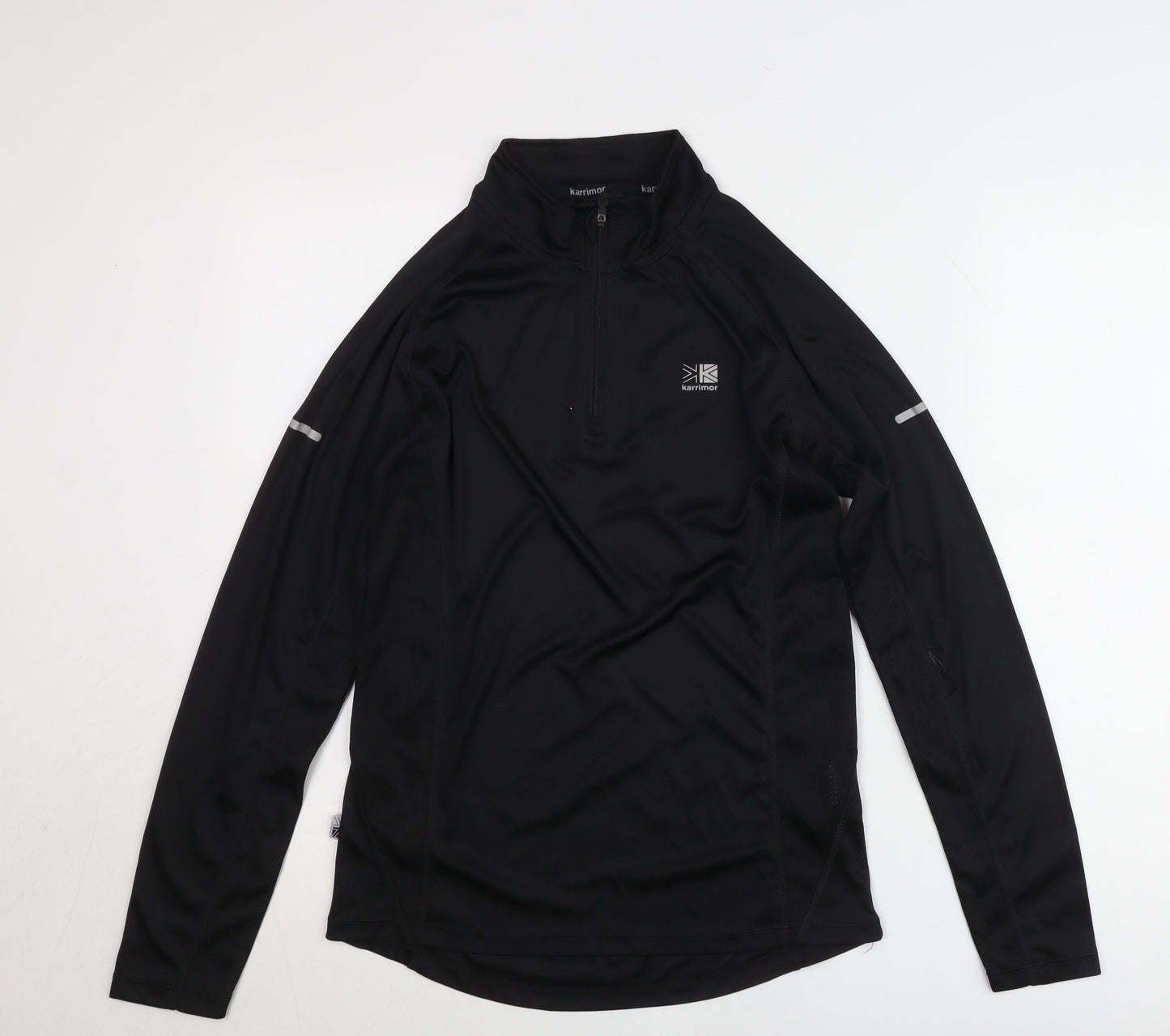 Karrimor Men’s Black L Long Sleeve 1/2 Zip Running Sweatshirt