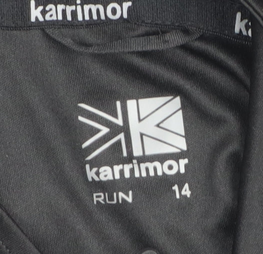Karrimor Men’s Black L Long Sleeve 1/2 Zip Running Sweatshirt