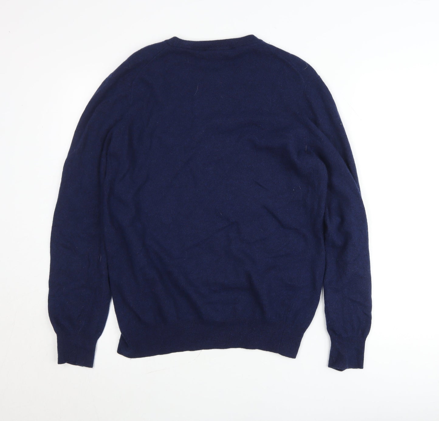 Timberland Men's Blue L Pullover Crew Neck Wool Cotton Jumper