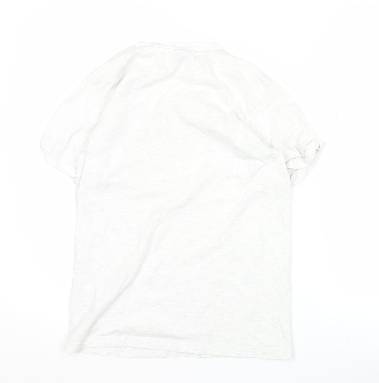 Ellesse Womens White UK 4 Cotton T-Shirt Short Sleeve Casual