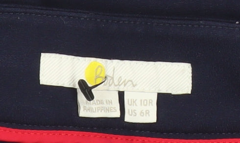 Boden Women’s Blue Wide-Leg Trousers Size 10R Viscose Blend