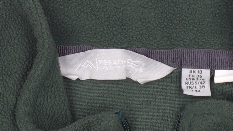 Regatta Women’s Green Fleece Pullover Sweatshirt UK 10 Outdoor Hiking