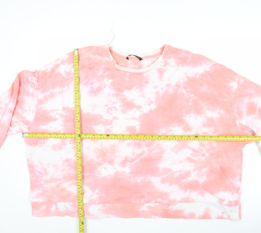 Dunnes Women’s Pink Tie-Dye Sweatshirt XXL Cotton Blend