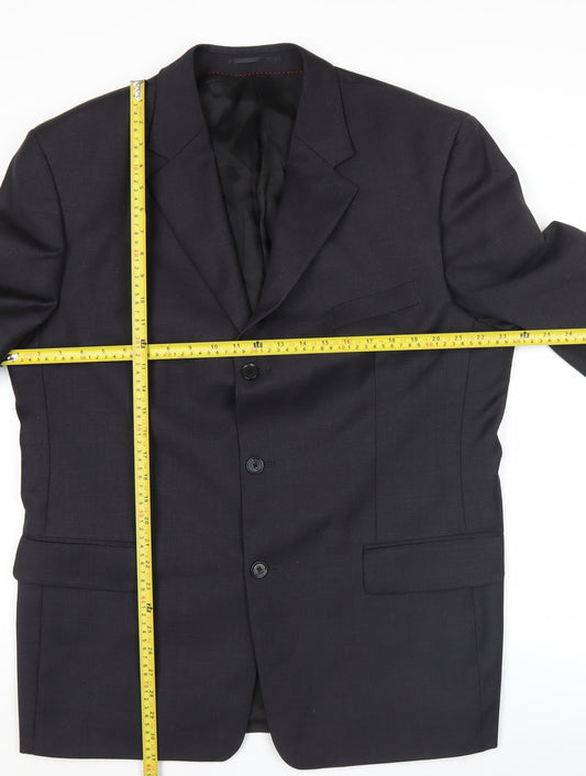Pierre Cardin Mens Grey Wool Blazer Jacket 44 Regular Classic