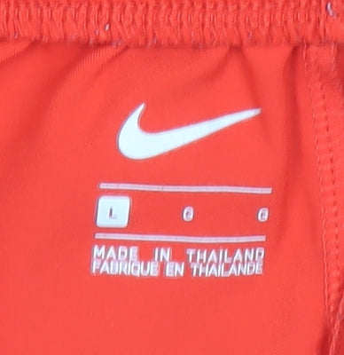 Nike Boys Red Football Shorts Size L Athletic Polyester Activewear