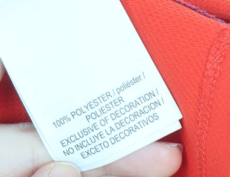 Nike Boys Red Chile Football T-Shirt Jersey L Short Sleeve Sportswear