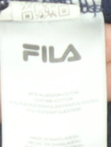 Fila Men’s Blue Red White Pullover Sweatshirt Size L Crew Neck