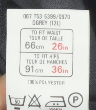 Marks and Spencer Women’s Grey Button Front A-Line Long Skirt Size 12