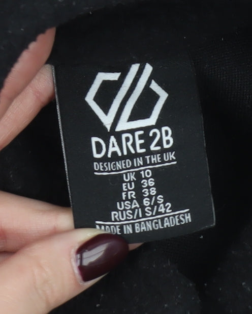 Dare 2B Women's Black Fleece Sweatshirt UK 10 1/4 Zip Outdoor