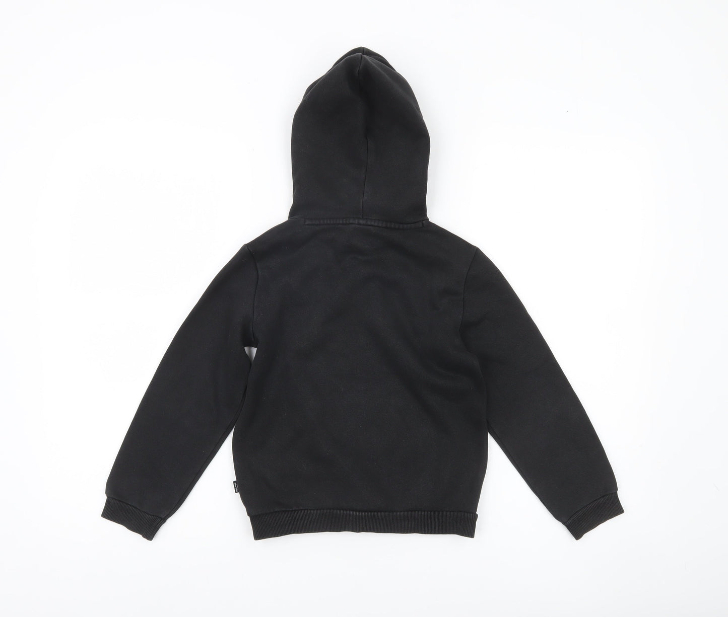 Puma Boys Black Pullover Hoodie 7-8 Years Logo Sports Casual