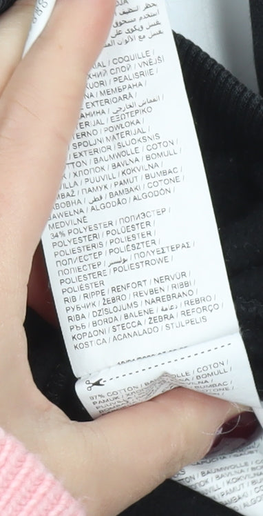 Puma Boys Black Pullover Hoodie 7-8 Years Logo Sports Casual